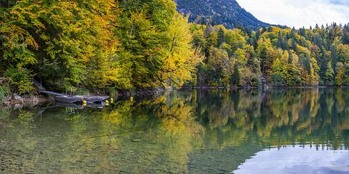 Meer van Freiberg in de herfst