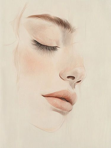 Modernes abstraktes Porträt