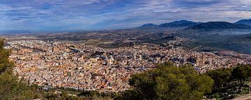 Zicht op Jaén, Andalusië, Spanje van Adelheid Smitt