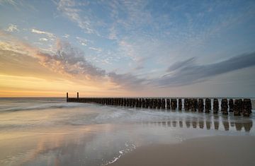 Zonsondergang in Domburg van Raoul Baart