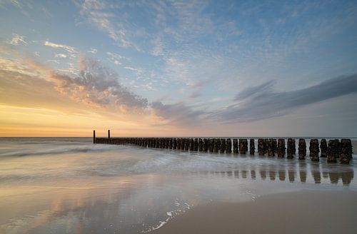 Coucher de soleil à Domburg sur Raoul Baart