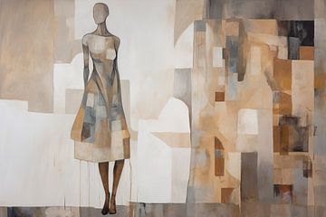 Vrouw figuur abstract van ARTEO Schilderijen