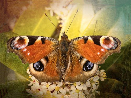 peacock butterfly like vintage look