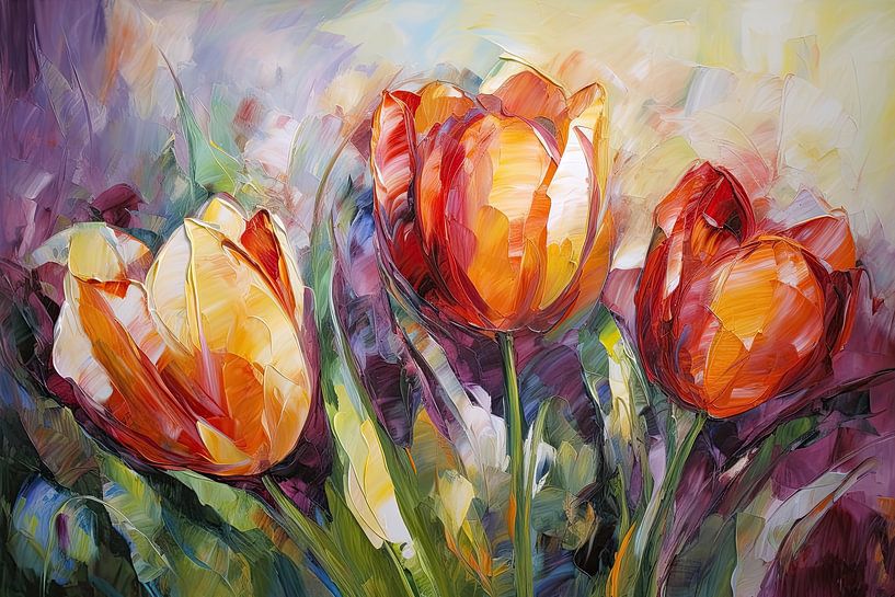 Tulips abstract by Imagine