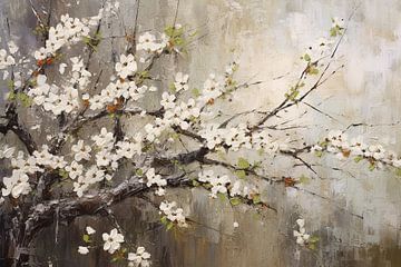 Blossom | Gorgeous Bouquet in Masterful Setting | Renaissance Flowers Pai nt ing | Zeng Fanzhi sur Blikvanger Schilderijen