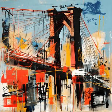 New York Brooklyn Brigde Deel Twee van Felix Wiesner