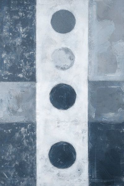 Équilibre des formes | Bleu par Kanzo