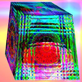 Glasklotz, gefüllt sur Harry Ucksche