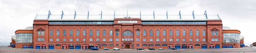 Stadium in Ibrox, Glasgow van Panorama Streetline