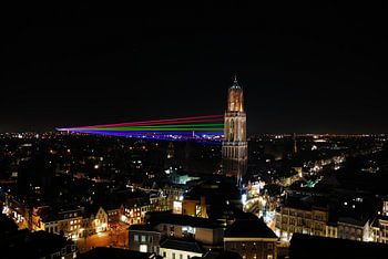 Domtoren Utrecht in het donker