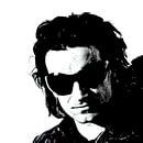 Bono with black sunglasses van Herman de Langen thumbnail