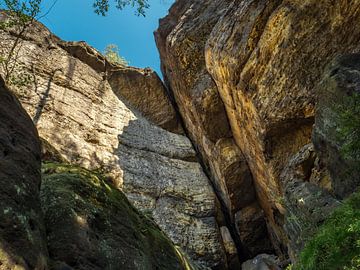 Pechofenstein, Saksisch Zwitserland - rotswand en spleet van Pixelwerk