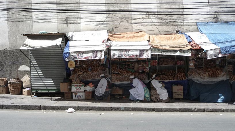 'Langs de weg', La Paz- Bolivia par Martine Joanne