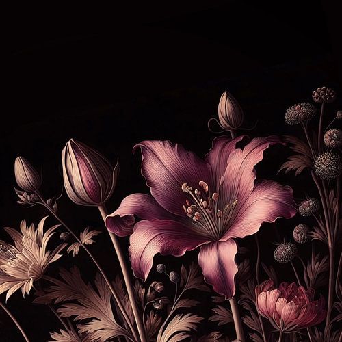 VINTAGE KLEURRIJK BOTANISCH-10A-2