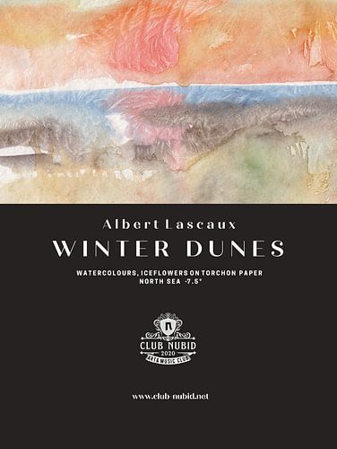 Albert Lascaux "Winter in the Dunes&quot ; Watercolours, North Sea -7,5°, 2011 sur Albert Lascaux