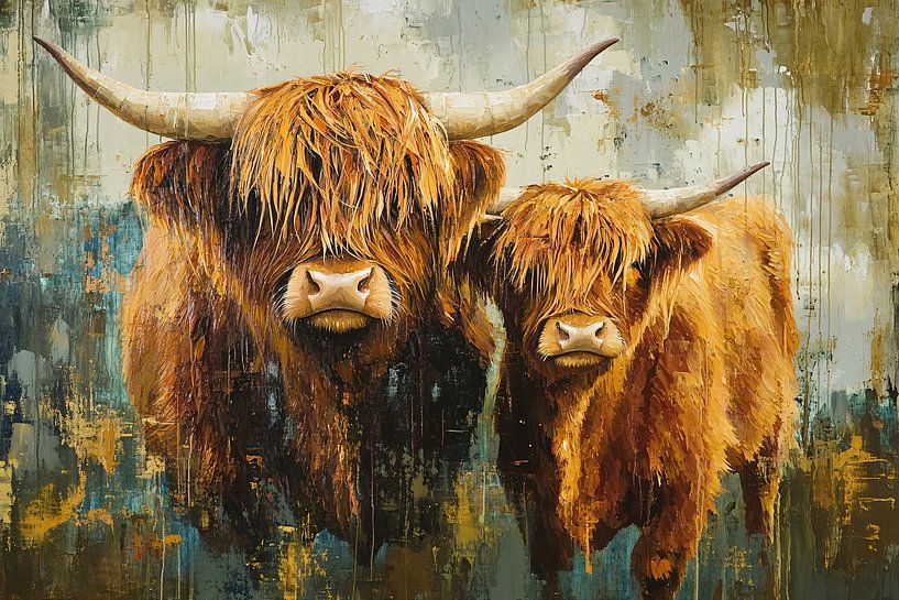 Two Scottish highlanders painting by Imperial Art House