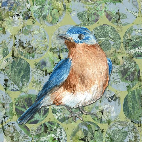 BlueBird sur toile sur Behindthegray