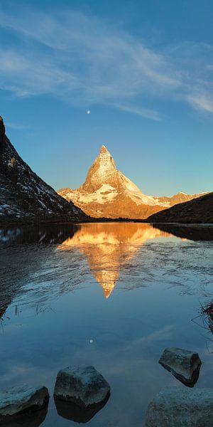 Matterhorn reflected in Riffel Lake at sunrise by Markus Lange