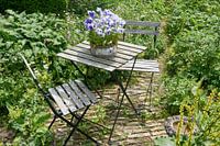 Chairs in garden
