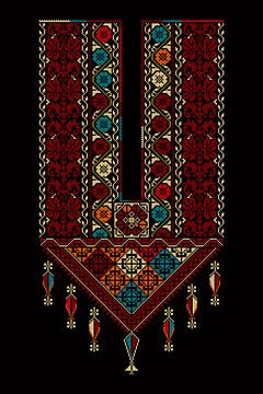 Modèle d'ornement Tatreez 74 sur Richard Laschon