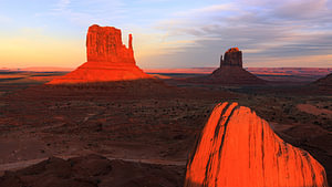 Sonnenuntergang im Monument Valley