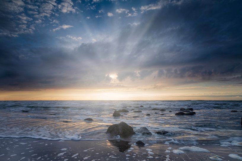 Coucher de soleil le long de la côte néerlandaise par gaps photography