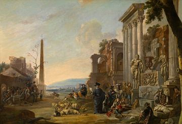 De studie van kunst in Rome, Anton Goubau