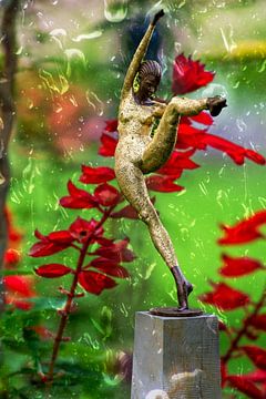 EILAND MAINAU : Het standbeeld van Michael Nägele