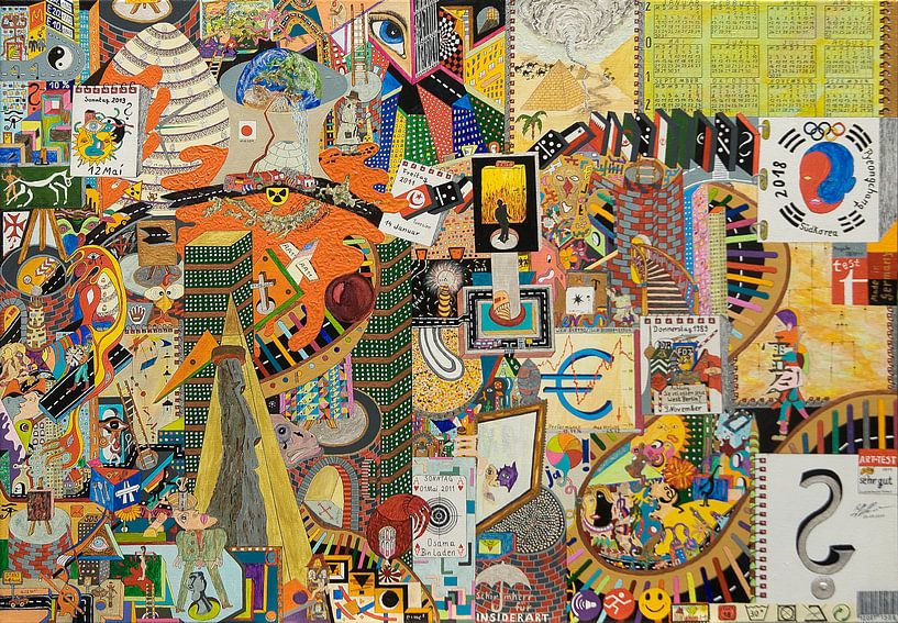 Weltgeschichte Wimmelbild von Ralf Hasse