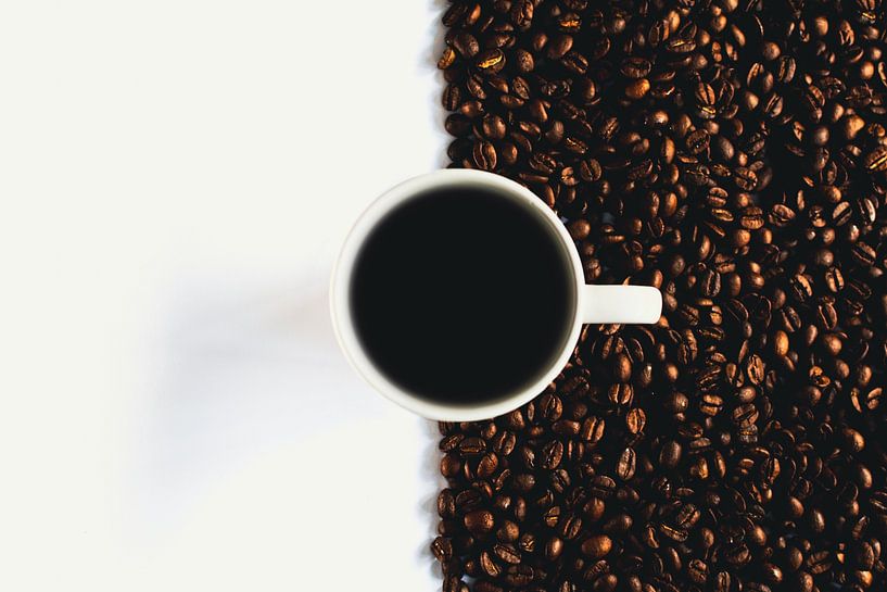 Coffee black and white by Evelien