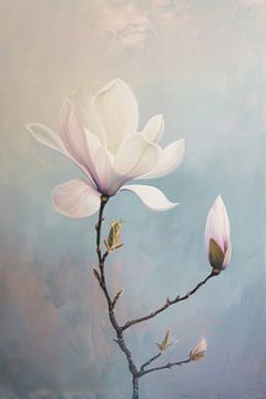 Magnolia's Magnolia bloesem van Poster Art Shop
