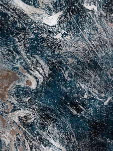 Königlicher Marmor als Abstrakte Kunst auf Indigo