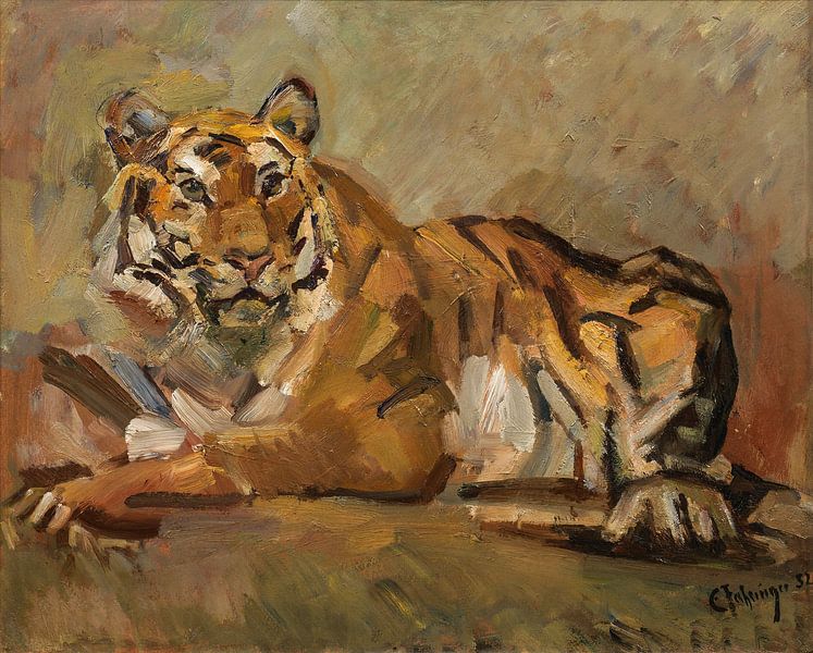 Tigers, Carl Fahringer, 1952 by Atelier Liesjes