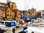 St Katharine Docks Boats 6 by Dorothy Berry-Lound thumbnail