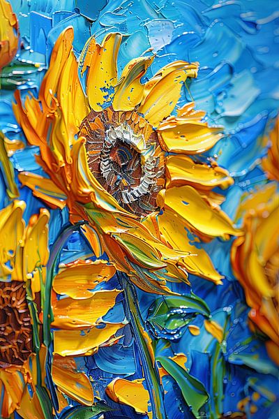 picturesque sunflowers by Egon Zitter