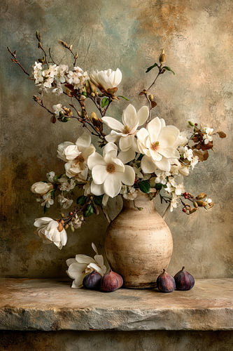 Magnolia en Vijgen - Romantische Rust van Joriali Fine Art