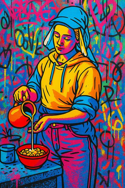 Chef-d'œuvre urbain néerlandais - La nouvelle laitière par But First Framing