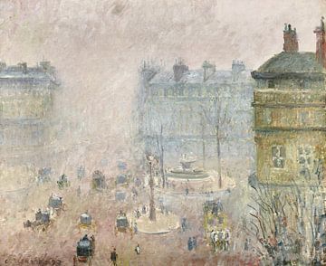 Place du Théâtre Français : Effet de brouillard, Camille Pissarro