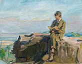 Teacher Pullmann on the rock of Neukastel - Max Slevogt by Mooie Meesters thumbnail