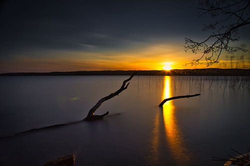 Sunset over the Tollensesee