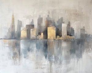 Ville abstraite | Skyline sur Tableaux ARTEO