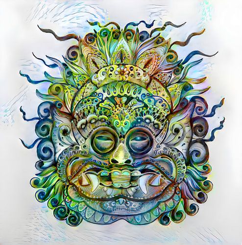 Bali Dragon Mask- Spring shower, serie Faces