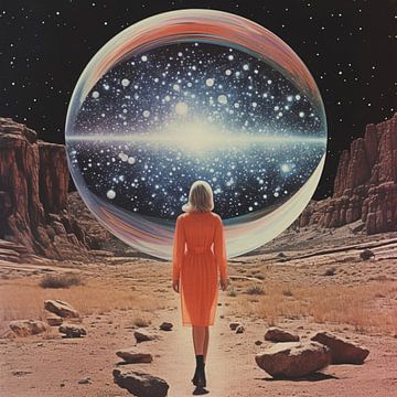 Orb Power Ruimte Collage Kunst van Samantha Hearn