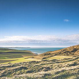 Hügelige Landschaft bei Cap Blanc-Nez an der Opal-Küste in Frankreich von Daan Duvillier | Dsquared Photography