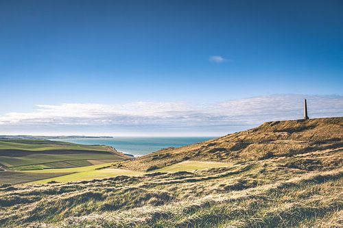 Paysage vallonné près du Cap Blanc-Nez sur la Côte d'Opale en France