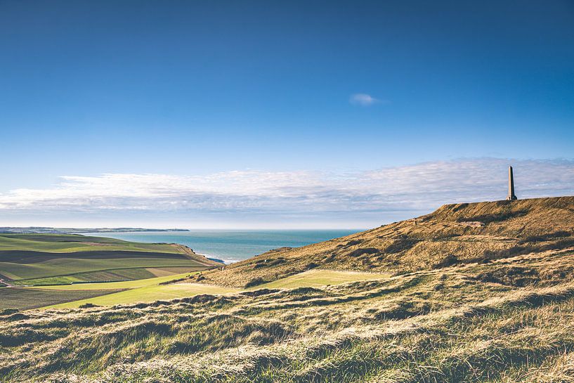 Hügelige Landschaft bei Cap Blanc-Nez an der Opal-Küste in Frankreich von Daan Duvillier | Dsquared Photography