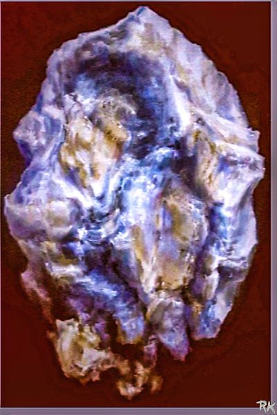 Gems steen shimmer blue van KB Prints
