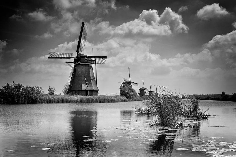 Molens Kinderdijk par Ab Wubben