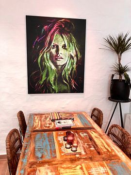 Klantfoto: Brigitte Bardot Mode Pop Art van Felix von Altersheim