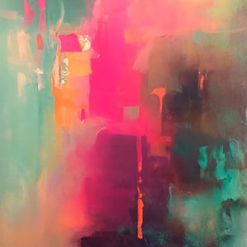 Peinture abstraite moderne et colorée sur Studio Allee